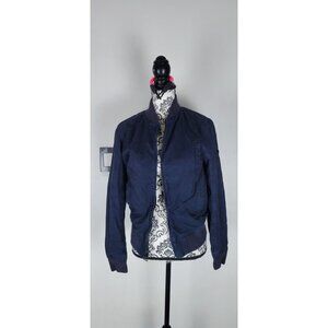 Club Monaco Men's Blue Navy Blue Bomber Jacket XS